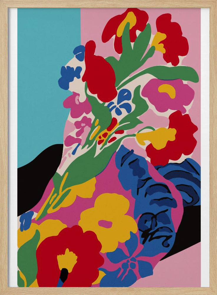 Market Flowers - Stretched Canvas, Poster or Fine Art Print I Heart Wall Art