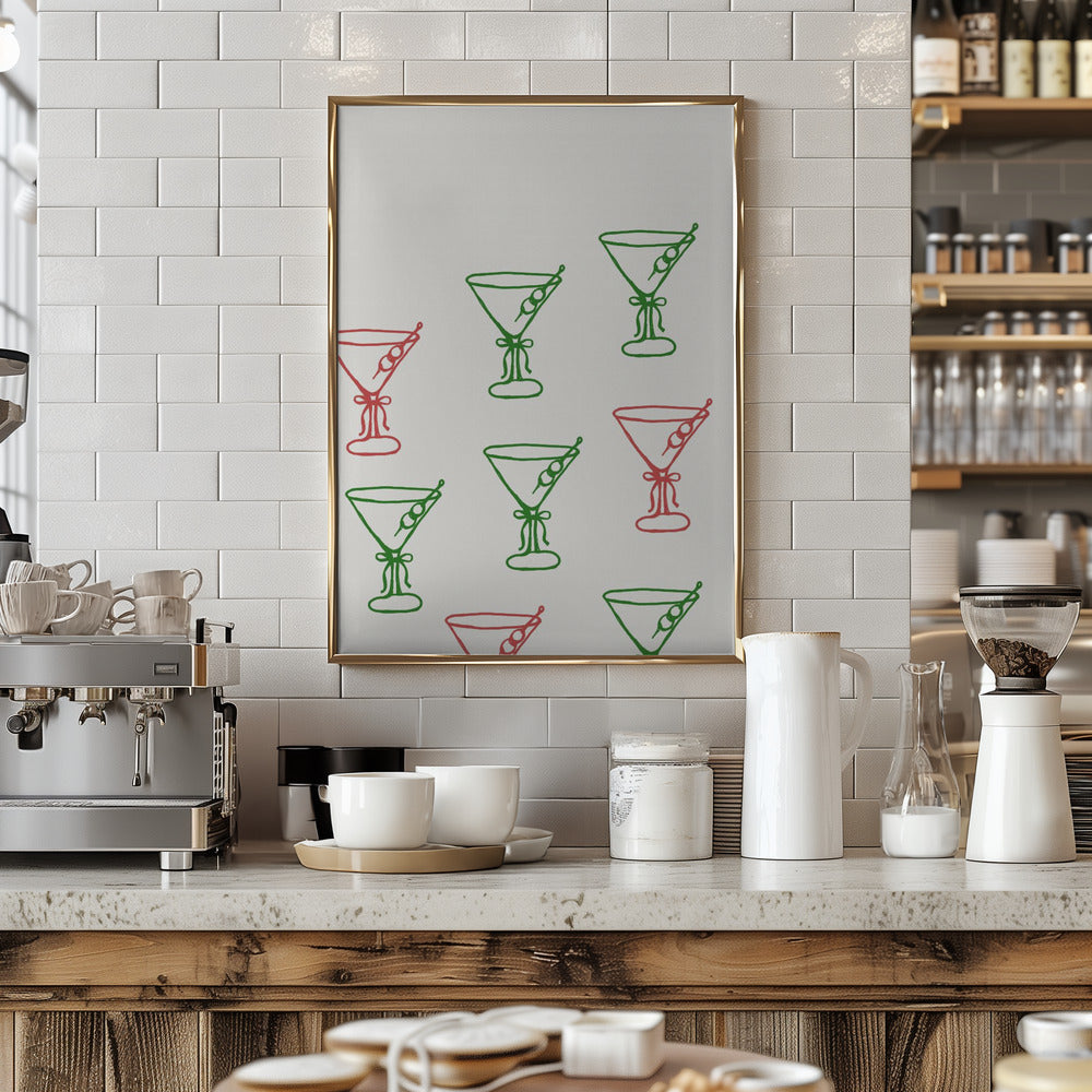 Martinis - Stretched Canvas, Poster or Fine Art Print I Heart Wall Art