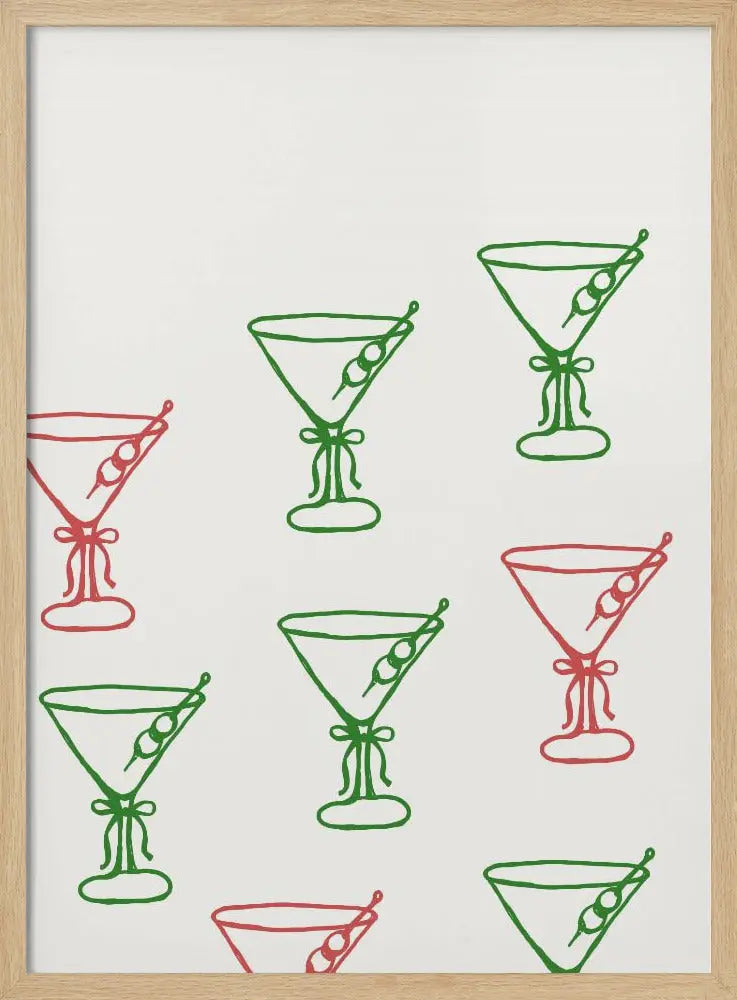Martinis - Stretched Canvas, Poster or Fine Art Print I Heart Wall Art