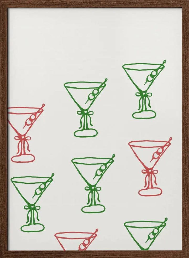 Martinis - Stretched Canvas, Poster or Fine Art Print I Heart Wall Art