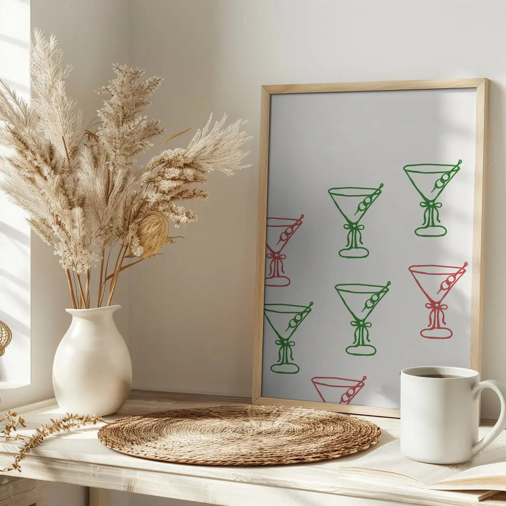 Martinis - Stretched Canvas, Poster or Fine Art Print I Heart Wall Art