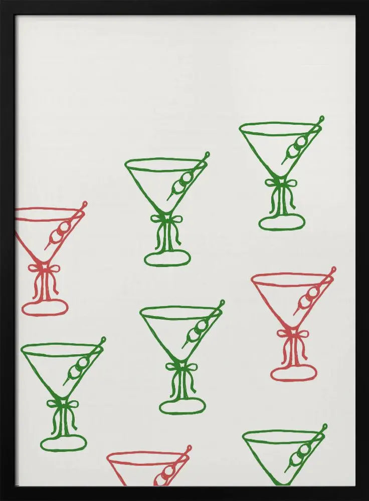 Martinis - Stretched Canvas, Poster or Fine Art Print I Heart Wall Art