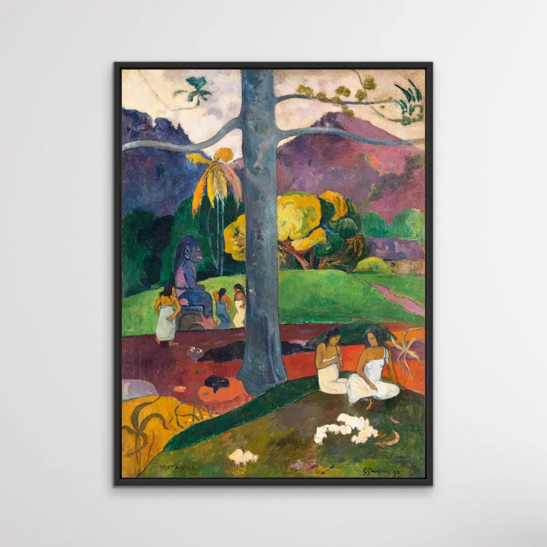 Mata Mua (Once Upon a Time) (1892) by Paul Gauguin - Classic Canvas or Art Print I Heart Wall Art Australia 