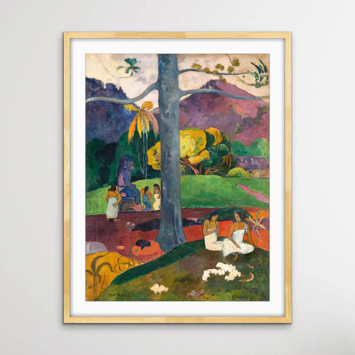 Mata Mua (Once Upon a Time) (1892) by Paul Gauguin - Classic Canvas or Art Print I Heart Wall Art Australia 
