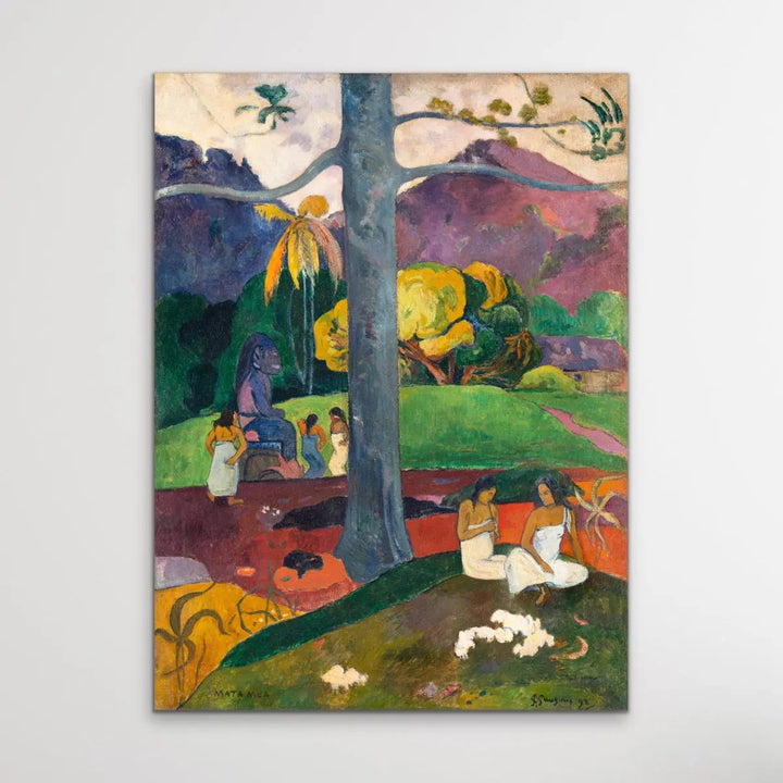 Mata Mua (Once Upon a Time) (1892) by Paul Gauguin - Classic Canvas or Art Print I Heart Wall Art Australia 