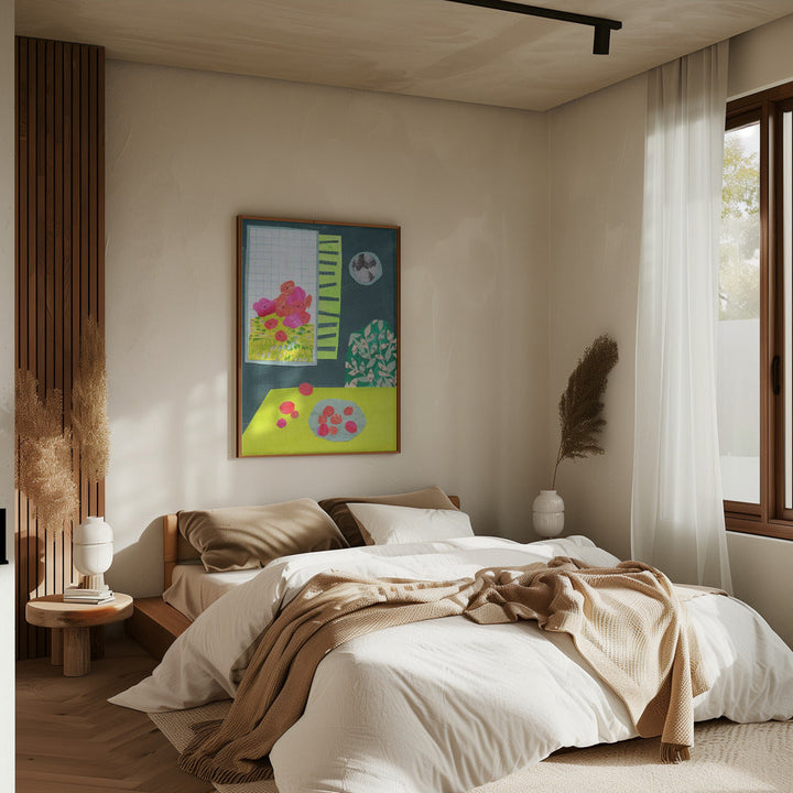 Matisse Inspired Still Life With Chair - Stretched Canvas, Poster or Fine Art Print I Heart Wall Art