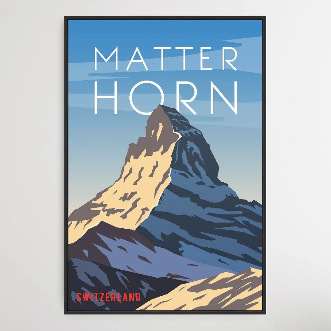 Matterhorn - Vintage Style Travel Print - I Heart Wall Art