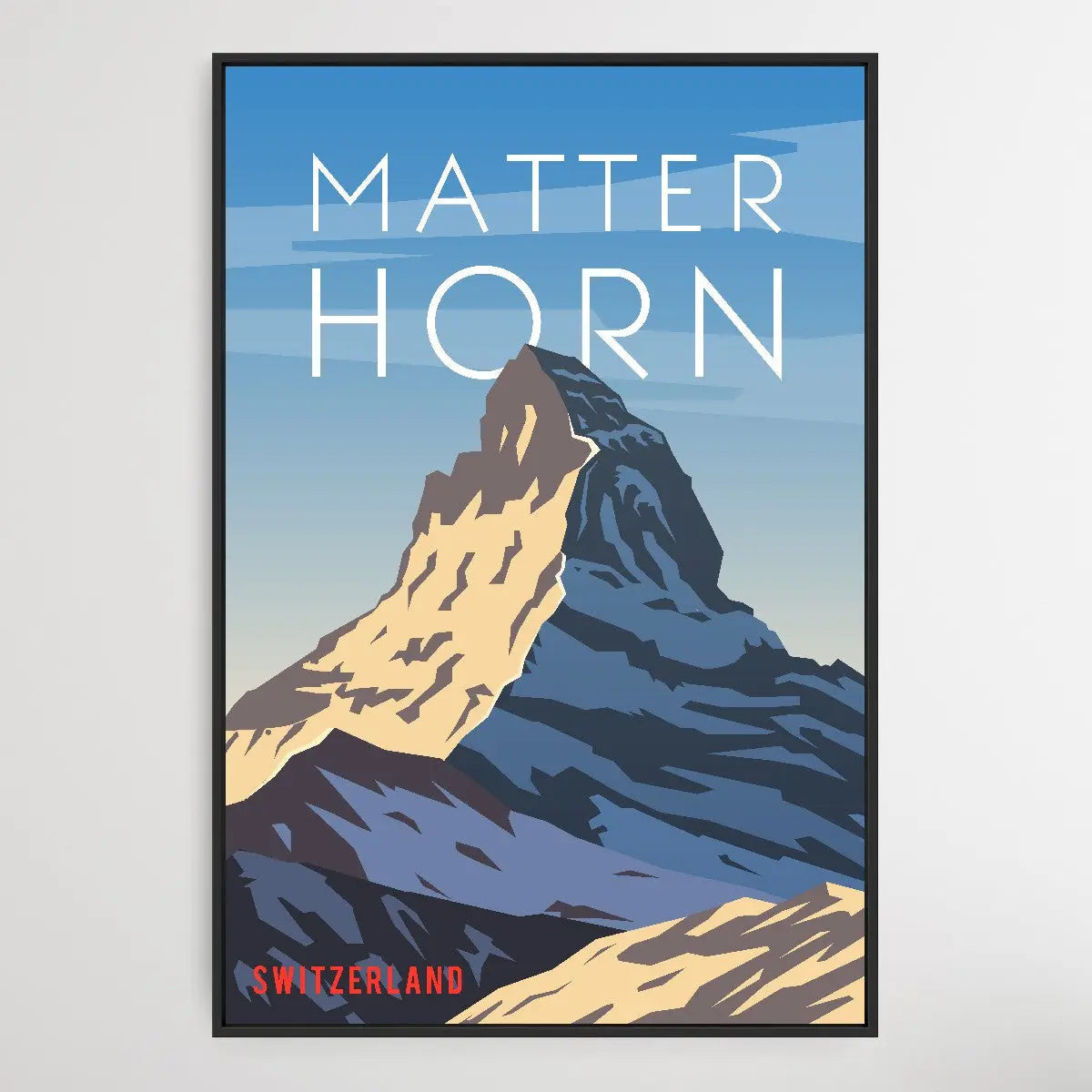 Matterhorn - Vintage Style Travel Print - I Heart Wall Art