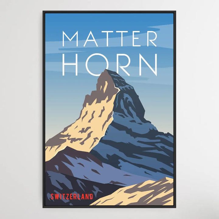 Matterhorn - Vintage Style Travel Print - I Heart Wall Art