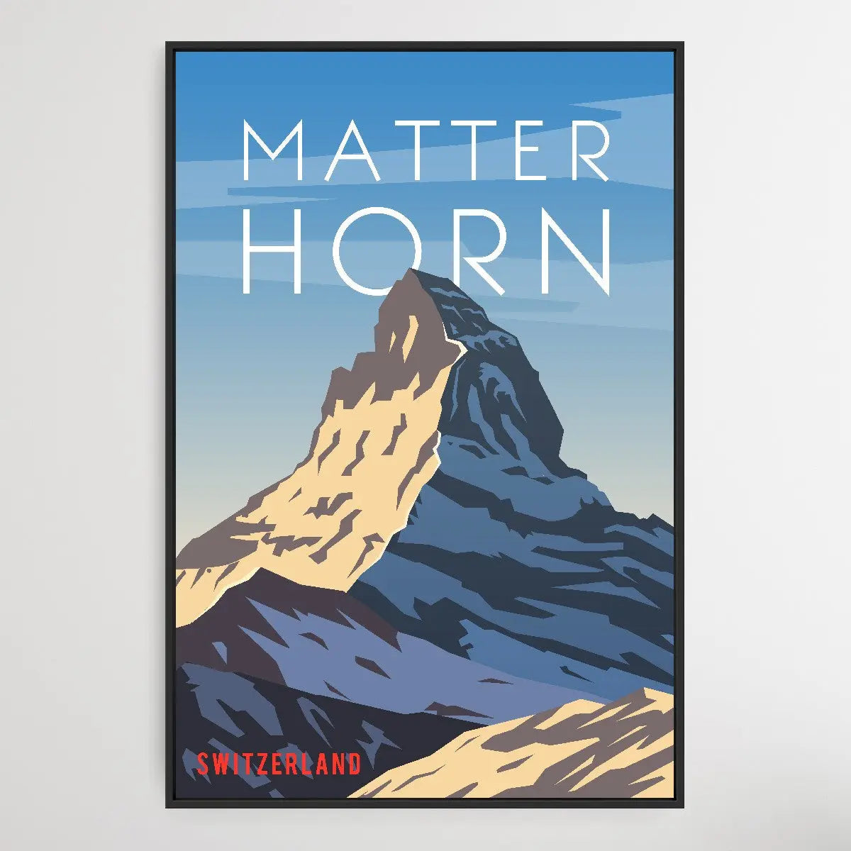 Matterhorn - Vintage Style Travel Print - I Heart Wall Art
