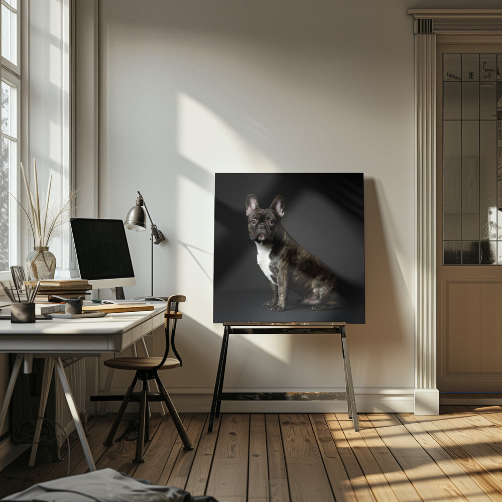 Max - Square Stretched Canvas, Poster or Fine Art Print I Heart Wall Art