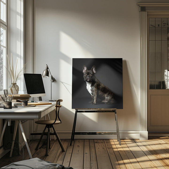 Max - Square Stretched Canvas, Poster or Fine Art Print I Heart Wall Art