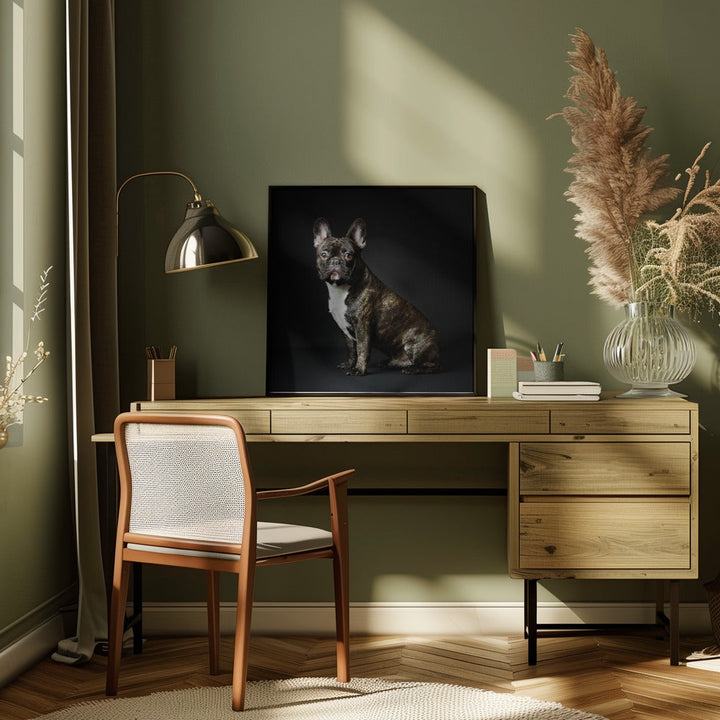 Max - Square Stretched Canvas, Poster or Fine Art Print I Heart Wall Art