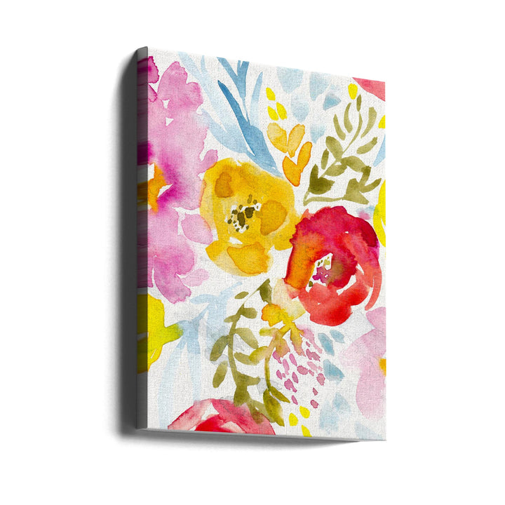 May Floral - Stretched Canvas, Poster or Fine Art Print I Heart Wall Art