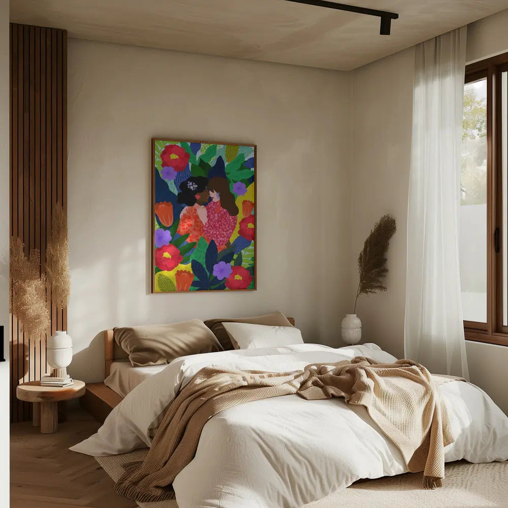 9933x14043 Din 102 May Your Love Blossom 2 - Stretched Canvas, Poster or Fine Art Print I Heart Wall Art