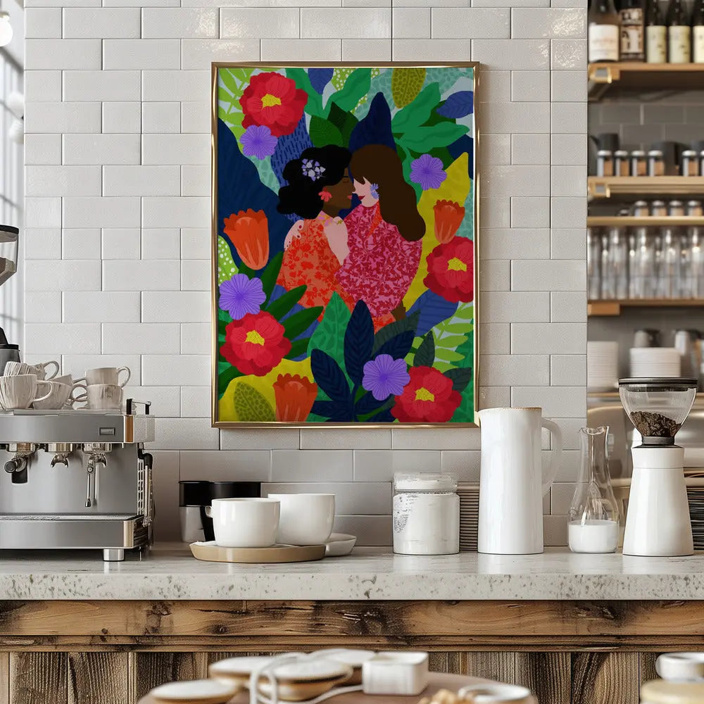 9933x14043 Din 102 May Your Love Blossom 2 - Stretched Canvas, Poster or Fine Art Print I Heart Wall Art
