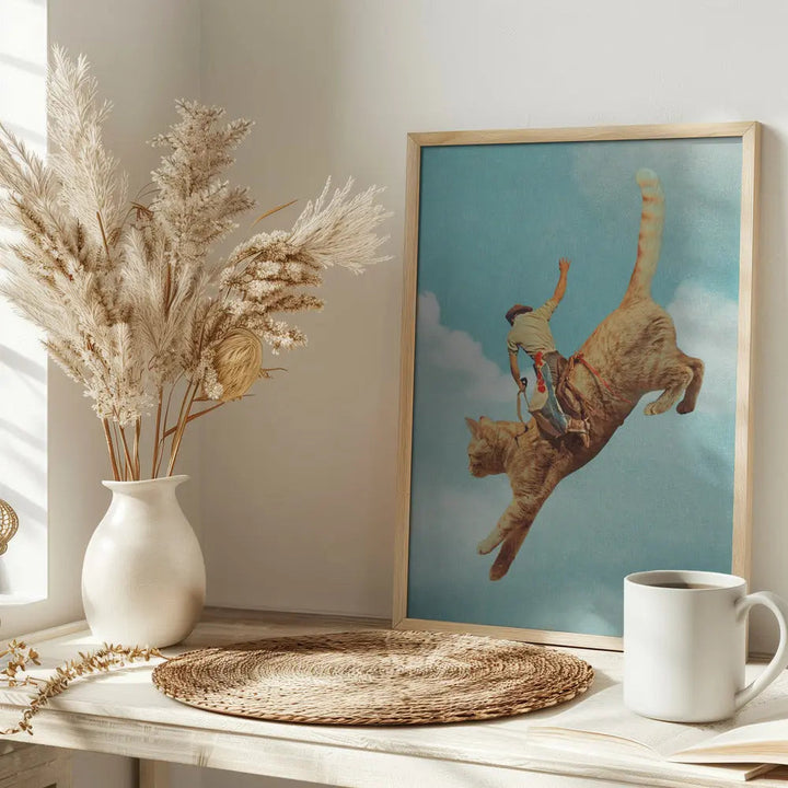 Meehaw   Rodio Cat - Stretched Canvas, Poster or Fine Art Print I Heart Wall Art