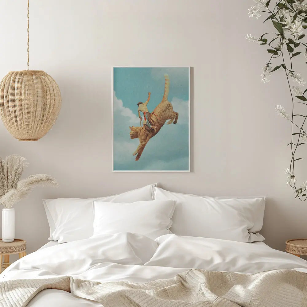Meehaw   Rodio Cat - Stretched Canvas, Poster or Fine Art Print I Heart Wall Art