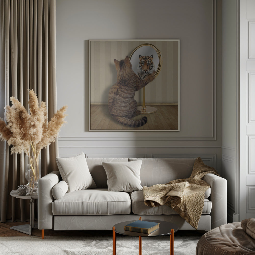Megalomania.... - Square Stretched Canvas, Poster or Fine Art Print I Heart Wall Art