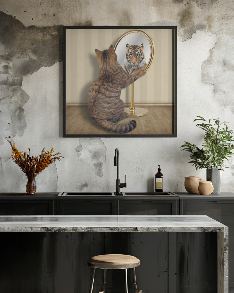 Megalomania.... - Square Stretched Canvas, Poster or Fine Art Print I Heart Wall Art