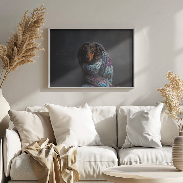 Melancholy,  or....Shall we cry together... - Stretched Canvas, Poster or Fine Art Print I Heart Wall Art