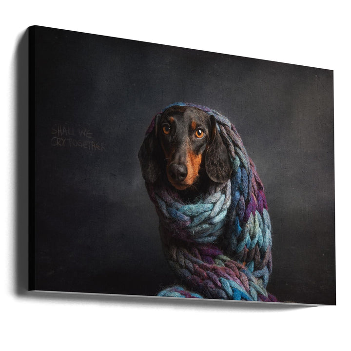 Melancholy,  or....Shall we cry together... - Stretched Canvas, Poster or Fine Art Print I Heart Wall Art