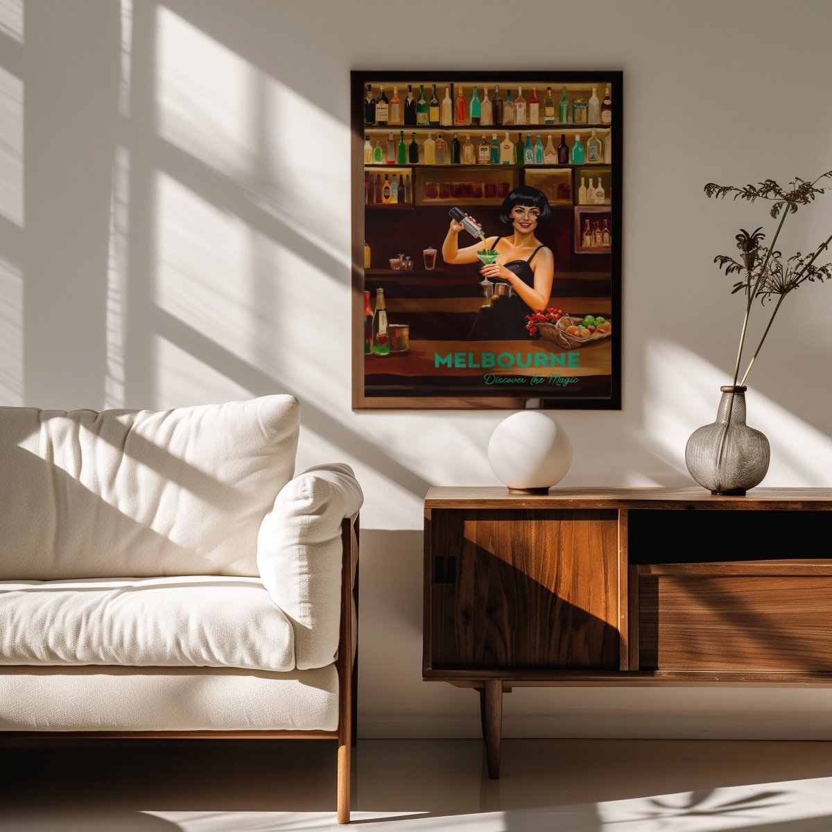 Melbourne, Discover The Magic: Bars - Vintage Travel Print on Paper Or Canvas - I Heart Wall Art - Poster Print, Canvas Print or Framed Art Print