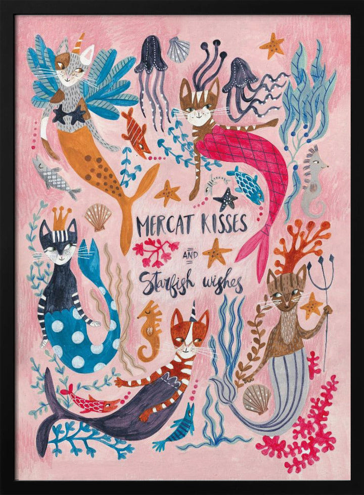 Mercats &amp;amp; Caticorns - Stretched Canvas, Poster or Fine Art Print I Heart Wall Art
