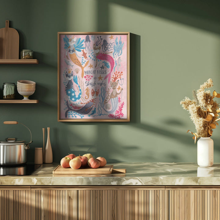 Mercats &amp;amp; Caticorns - Stretched Canvas, Poster or Fine Art Print I Heart Wall Art