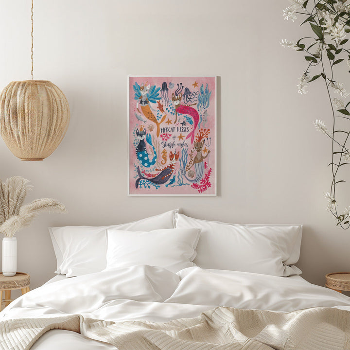 Mercats &amp;amp; Caticorns - Stretched Canvas, Poster or Fine Art Print I Heart Wall Art