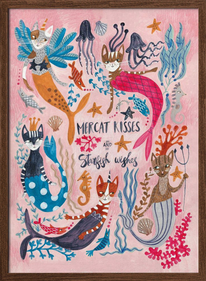 Mercats &amp;amp; Caticorns - Stretched Canvas, Poster or Fine Art Print I Heart Wall Art