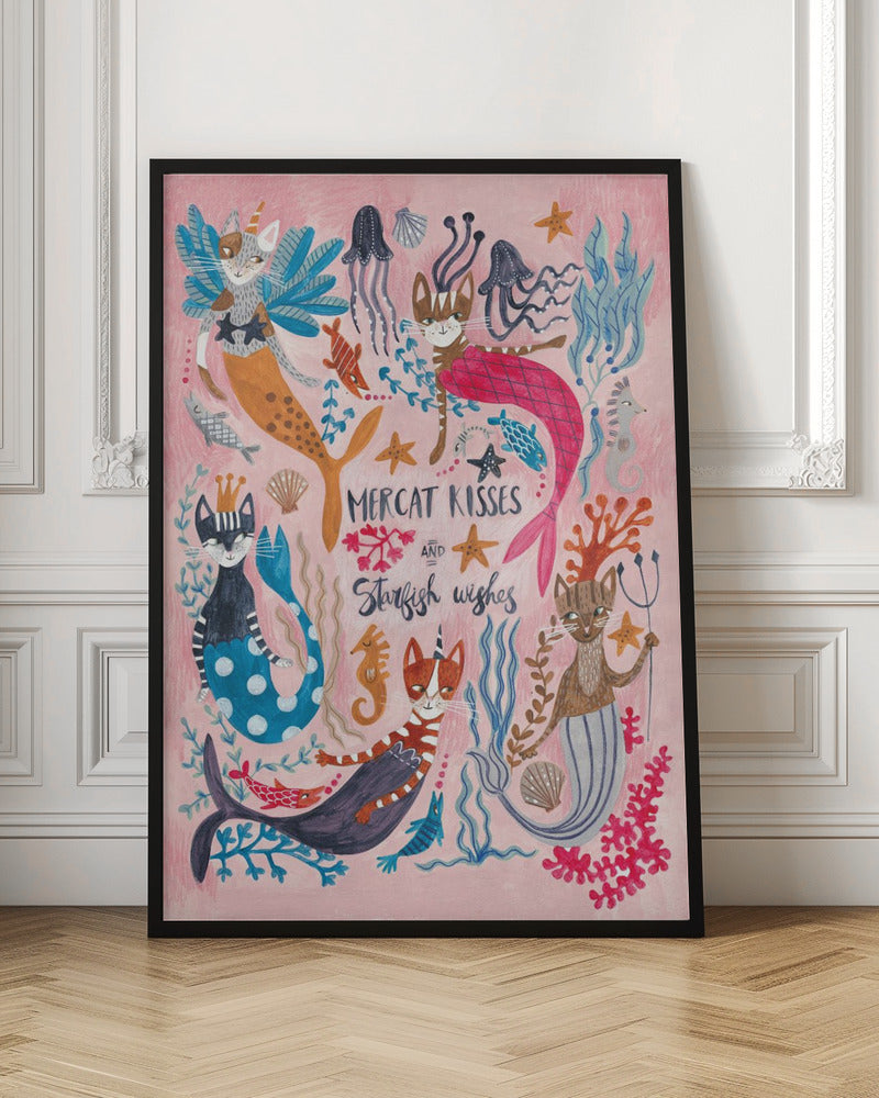 Mercats &amp;amp; Caticorns - Stretched Canvas, Poster or Fine Art Print I Heart Wall Art