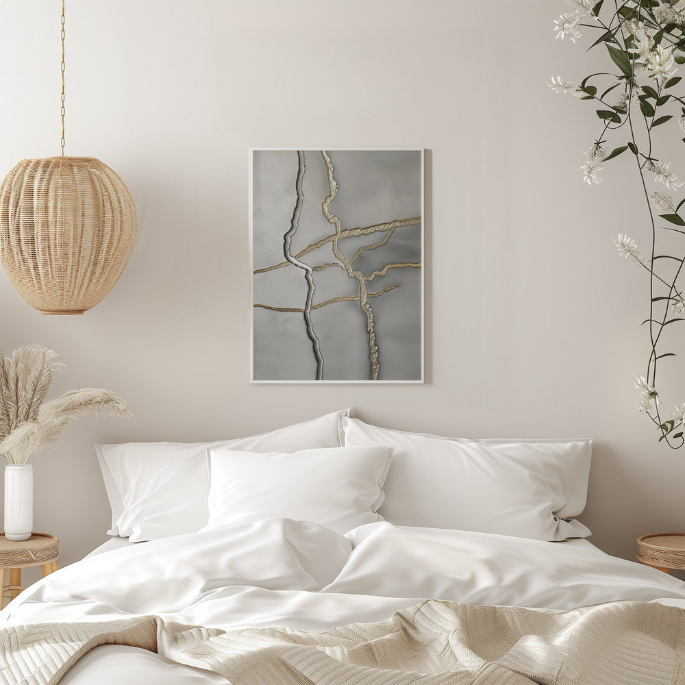 Metallic landscape nº1 - Stretched Canvas, Poster or Fine Art Print I Heart Wall Art