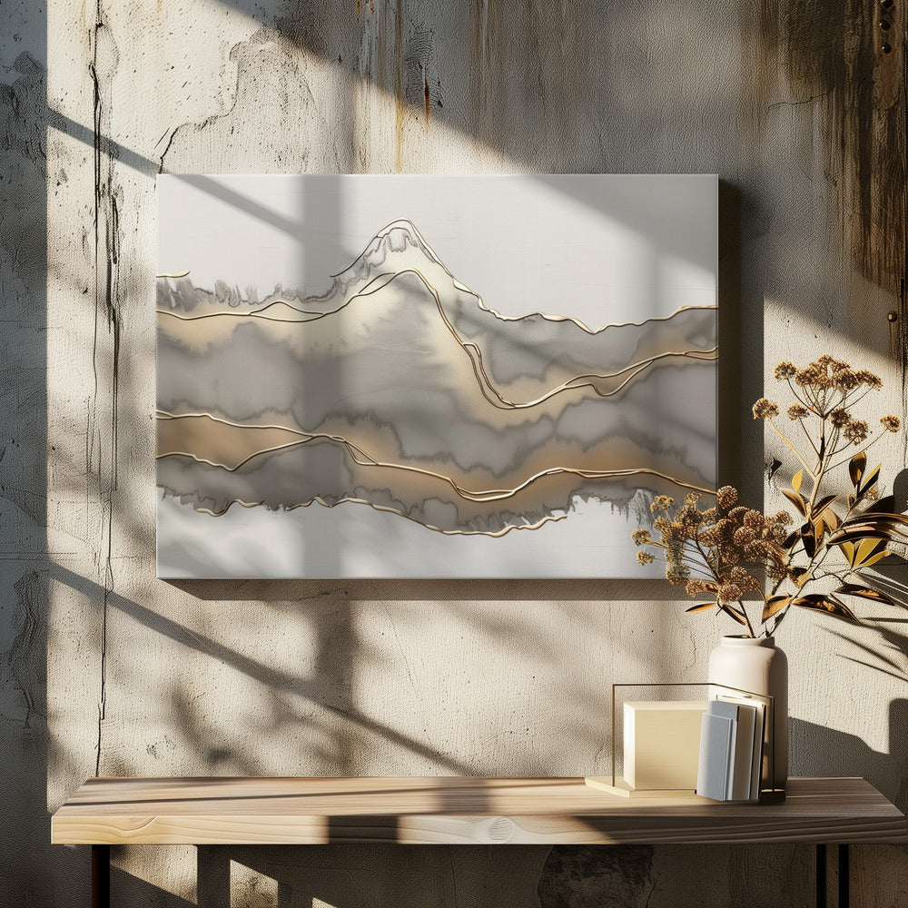 Metallic landscape nº4 - Stretched Canvas, Poster or Fine Art Print I Heart Wall Art
