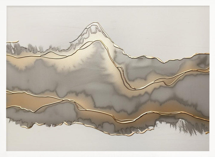 Metallic landscape nº4 - Stretched Canvas, Poster or Fine Art Print I Heart Wall Art