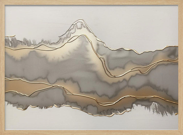 Metallic landscape nº4 - Stretched Canvas, Poster or Fine Art Print I Heart Wall Art