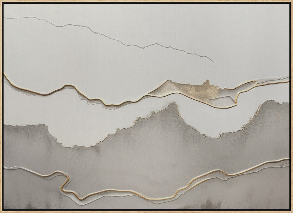 Metallic landscape nº5 - Stretched Canvas, Poster or Fine Art Print I Heart Wall Art
