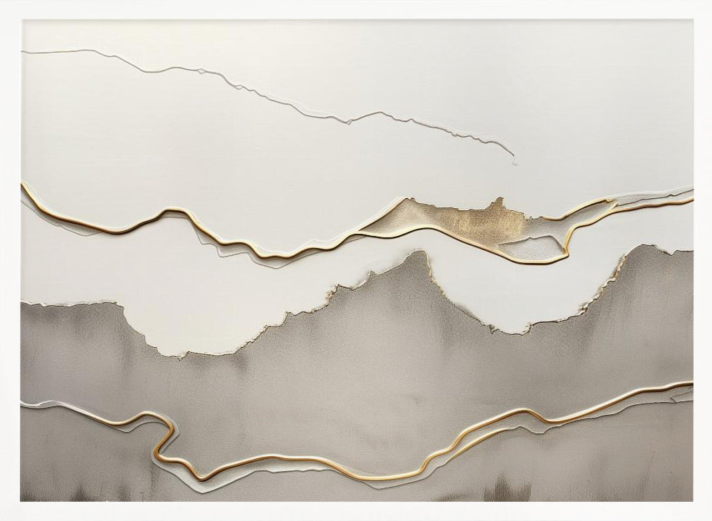 Metallic landscape nº5 - Stretched Canvas, Poster or Fine Art Print I Heart Wall Art