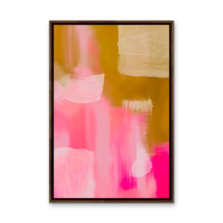 Metallurgical - Abstract Yellow Boho Floral Original Abstract Artwork Print I Heart Wall Art Australia 