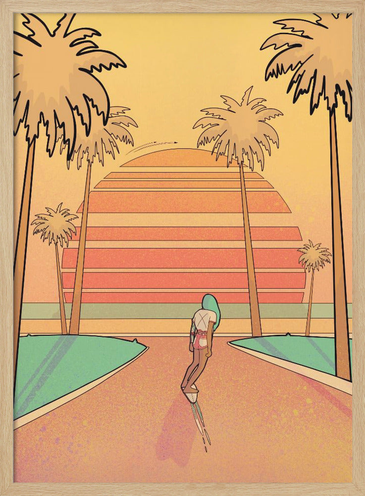 Miami Beach - Stretched Canvas, Poster or Fine Art Print I Heart Wall Art