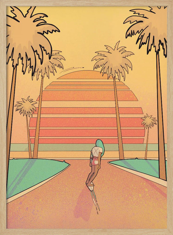 Miami Beach - Stretched Canvas, Poster or Fine Art Print I Heart Wall Art