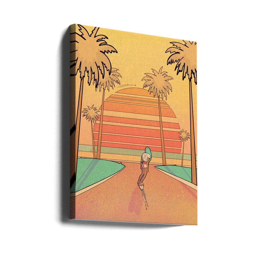 Miami Beach - Stretched Canvas, Poster or Fine Art Print I Heart Wall Art
