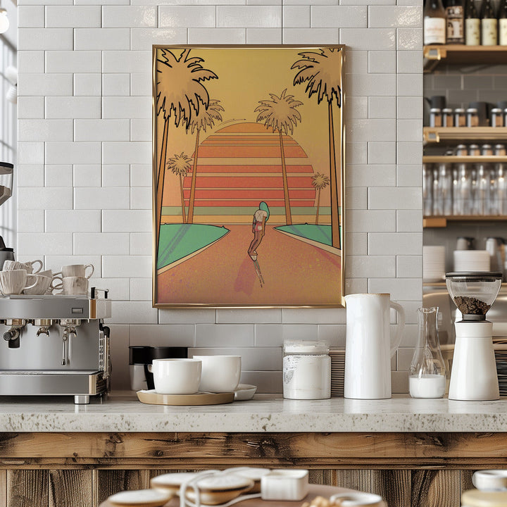 Miami Beach - Stretched Canvas, Poster or Fine Art Print I Heart Wall Art