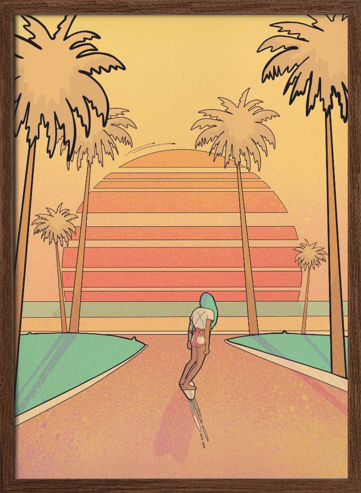 Miami Beach - Stretched Canvas, Poster or Fine Art Print I Heart Wall Art