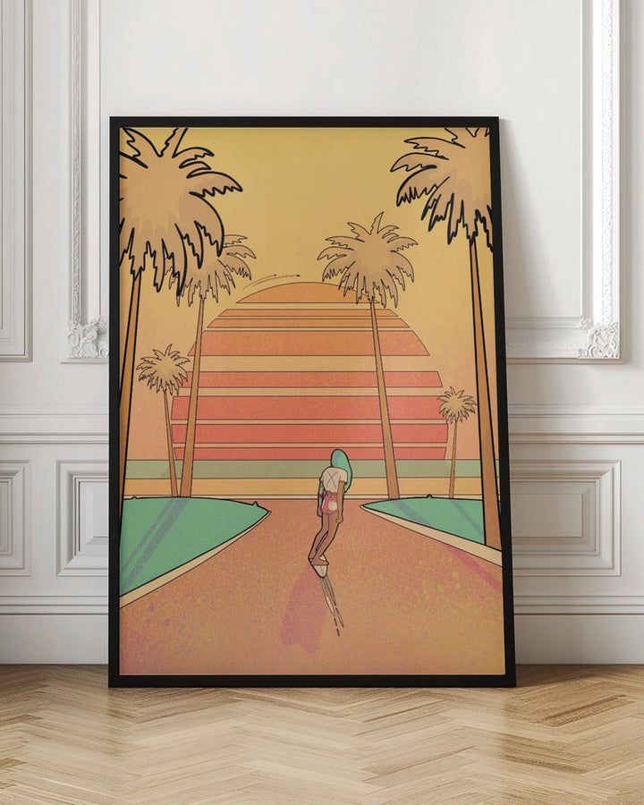 Miami Beach - Stretched Canvas, Poster or Fine Art Print I Heart Wall Art