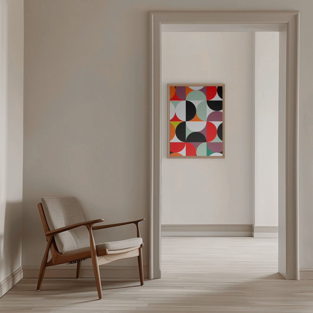 Mid Century 1 - Stretched Canvas, Poster or Fine Art Print I Heart Wall Art