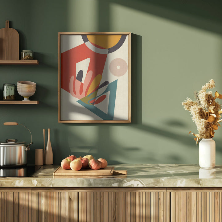 Mid Century Cirque 2 - Stretched Canvas, Poster or Fine Art Print I Heart Wall Art