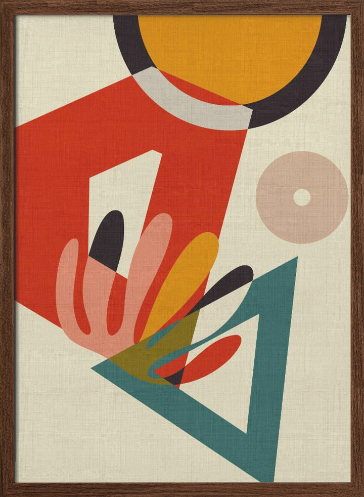 Mid Century Cirque 2 - Stretched Canvas, Poster or Fine Art Print I Heart Wall Art