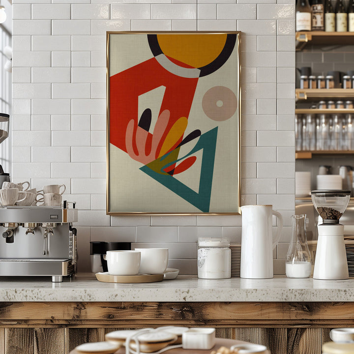 Mid Century Cirque 2 - Stretched Canvas, Poster or Fine Art Print I Heart Wall Art