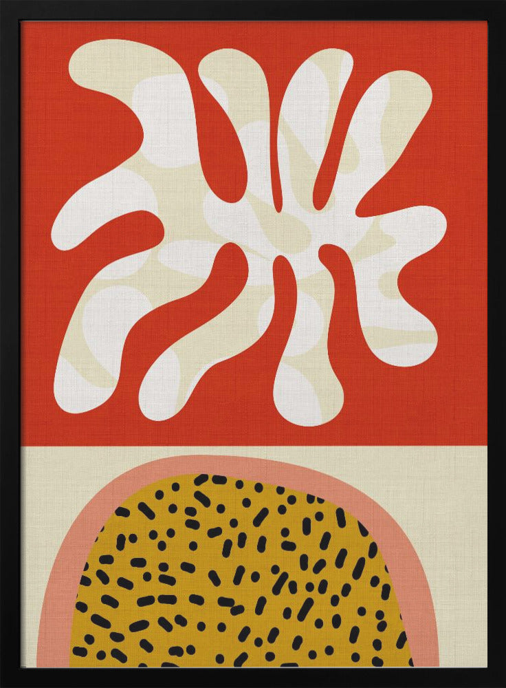 Mid Century Cut Outs - Stretched Canvas, Poster or Fine Art Print I Heart Wall Art